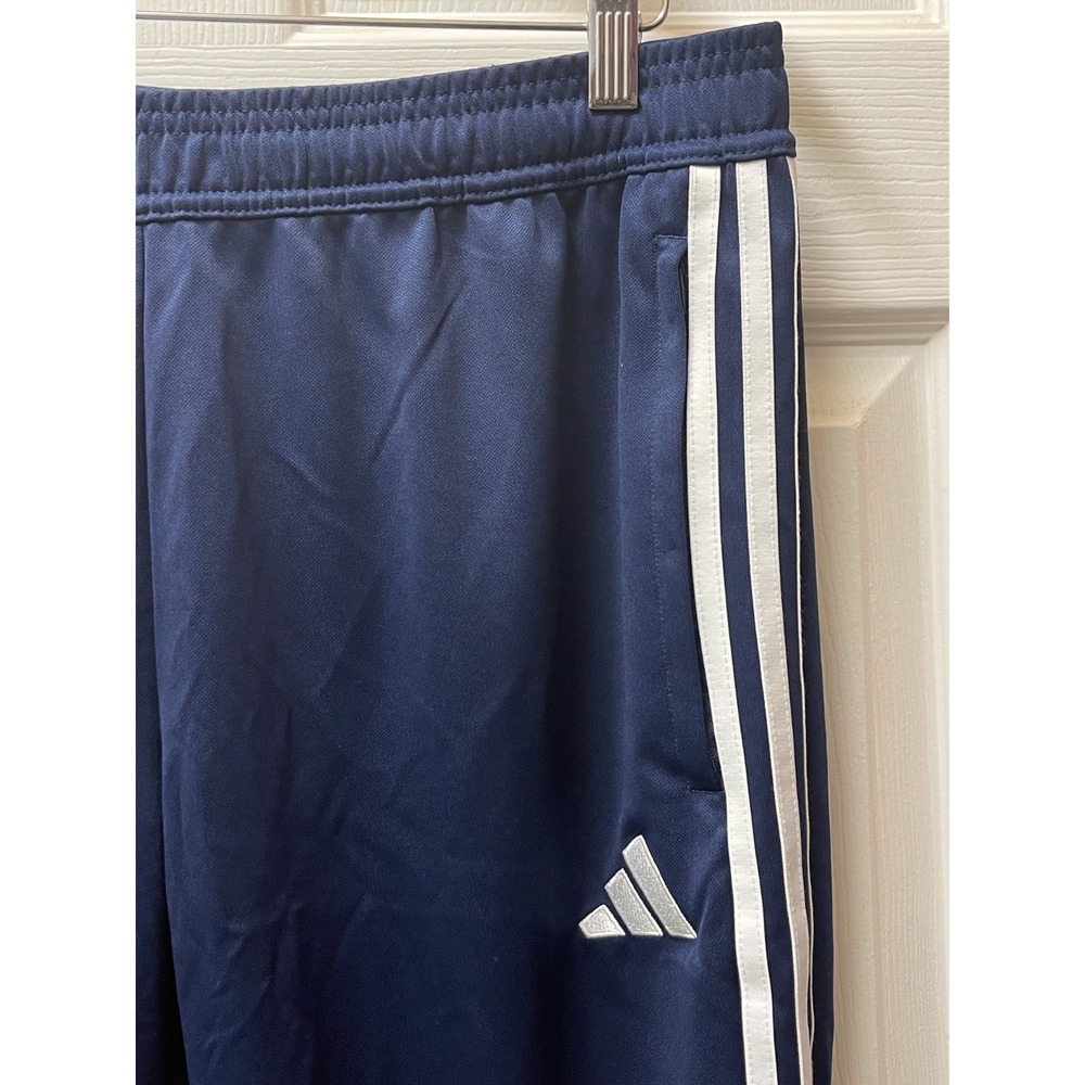 Adidas Men's Large TIRO 19 Training Soccer Pants Navy Tapered Fit‎ Regular